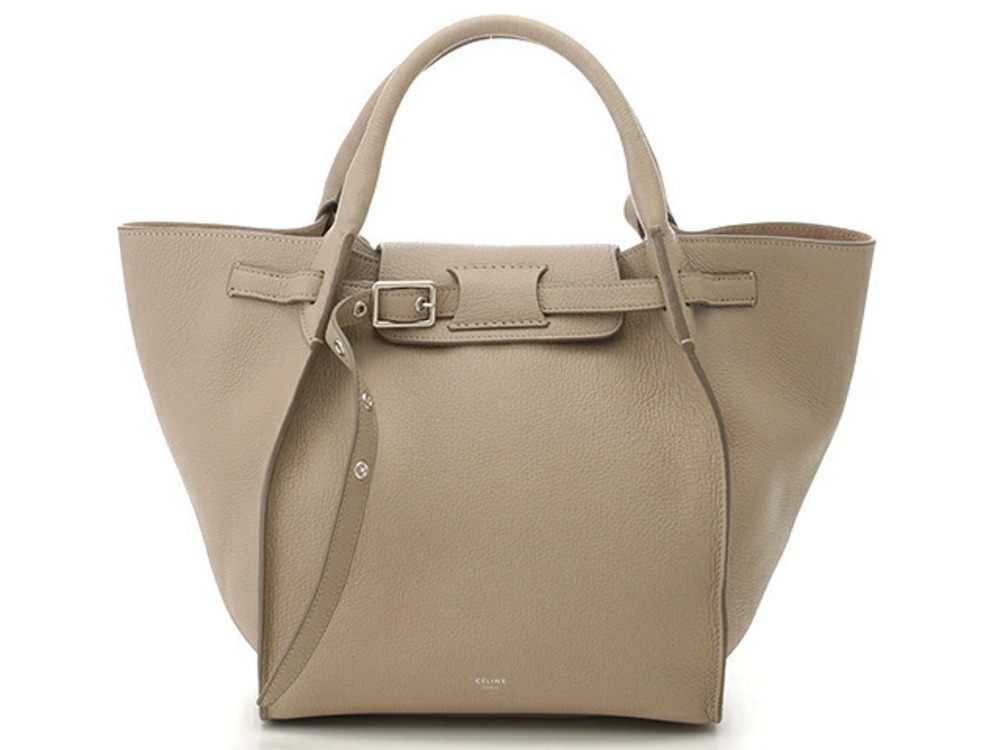 Celine Bag Handbag Big Leather Beige Cream